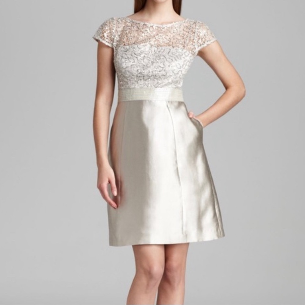 Kay Unger Lace Moir Women’s Cocktail Dress
